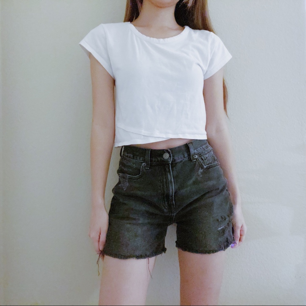 Me to We White Cropped T-Shirt